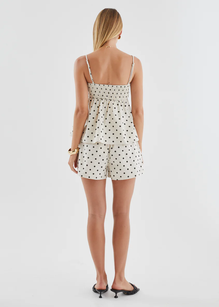 Masin Shorts - Oatmeal Polka - Image 10