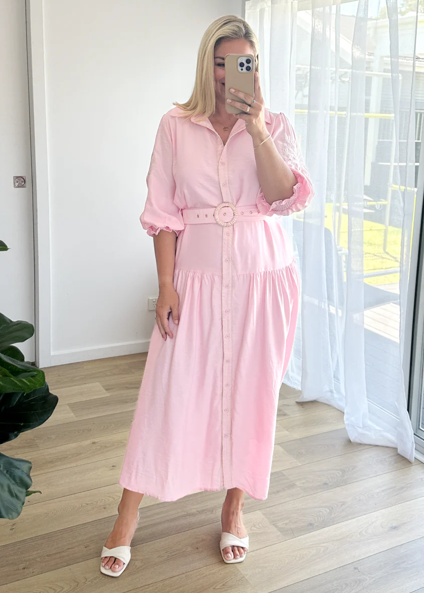 Matisse Maxi Dress - Pastel Pink - Image 4