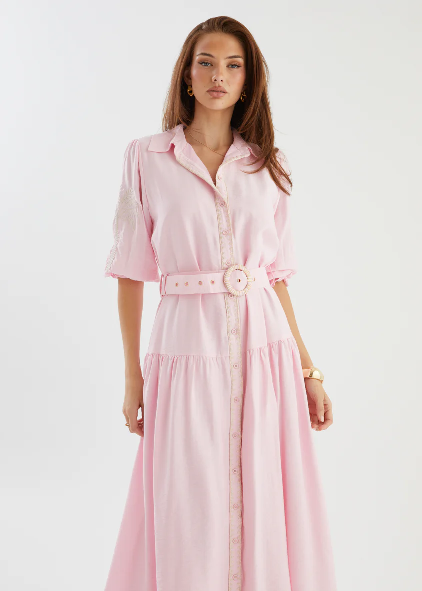 Matisse Maxi Dress - Pastel Pink - Image 5