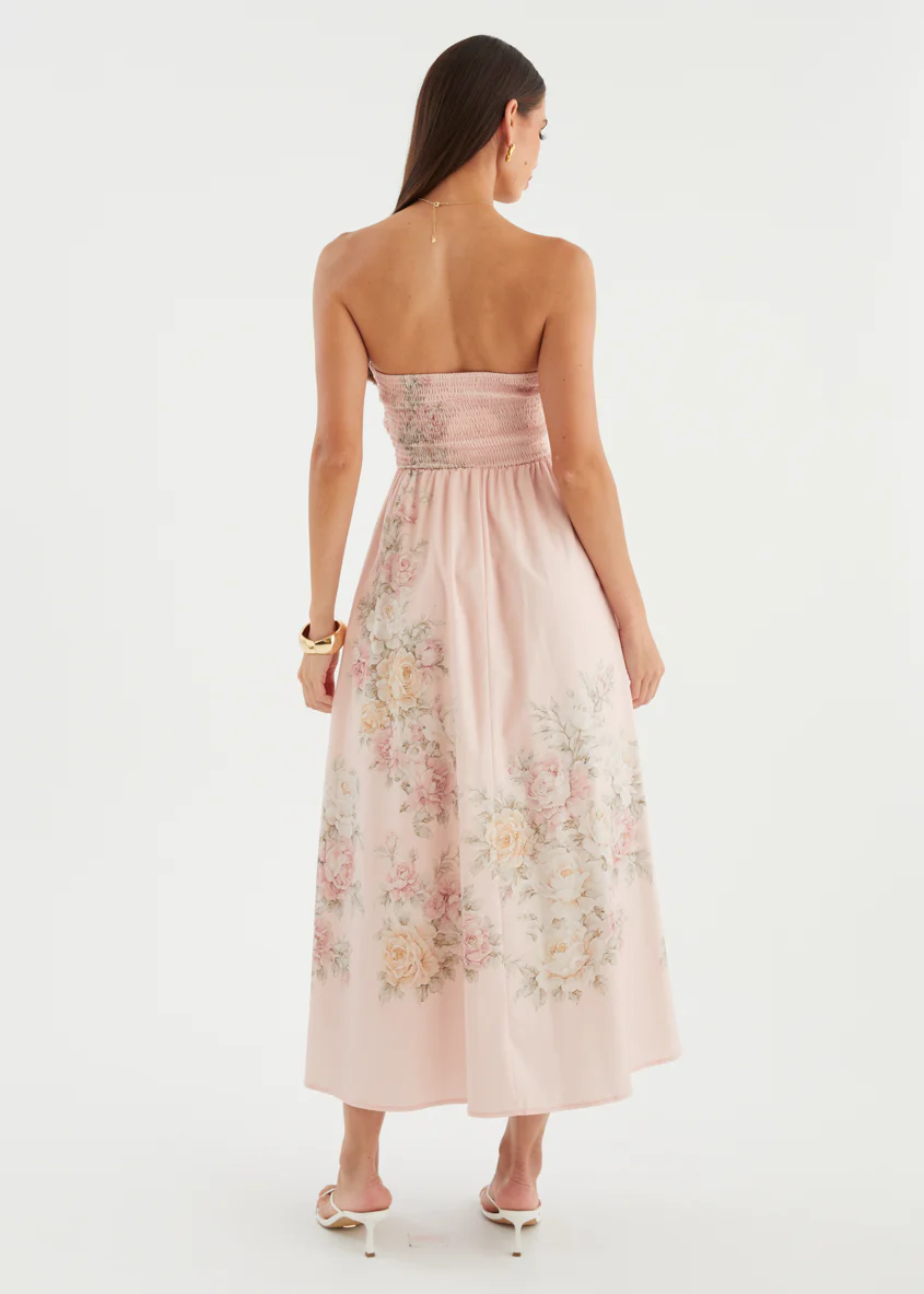 Mauley Strapless Maxi Dress - Blush Bouquet - Image 9