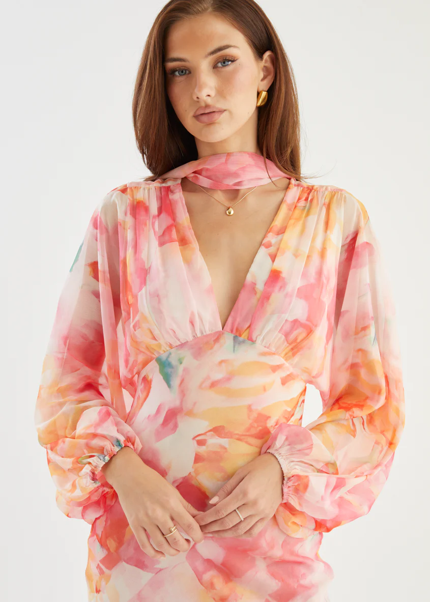 Mayflower Midi Dress - Ruby Splash - Image 11
