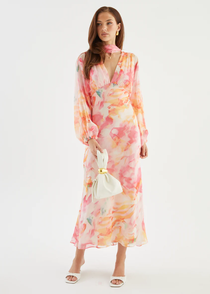 Mayflower Midi Dress - Ruby Splash - Image 5