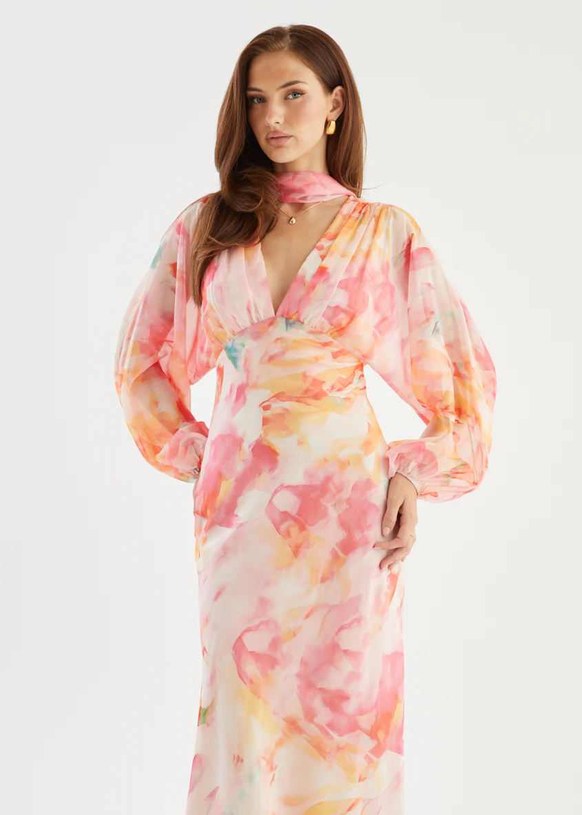 Mayflower Midi Dress - Ruby Splash - Image 6