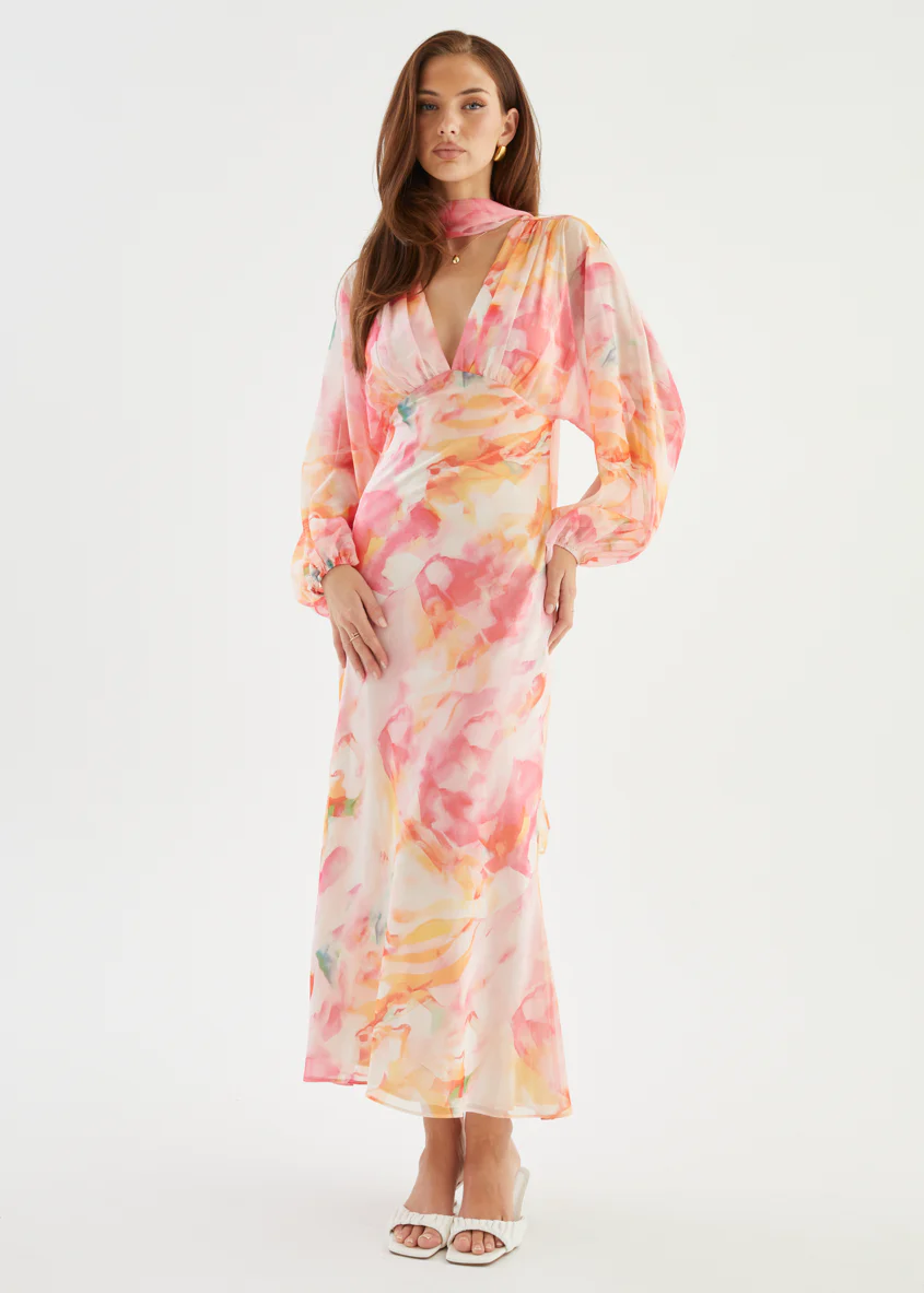 Mayflower Midi Dress - Ruby Splash - Image 8