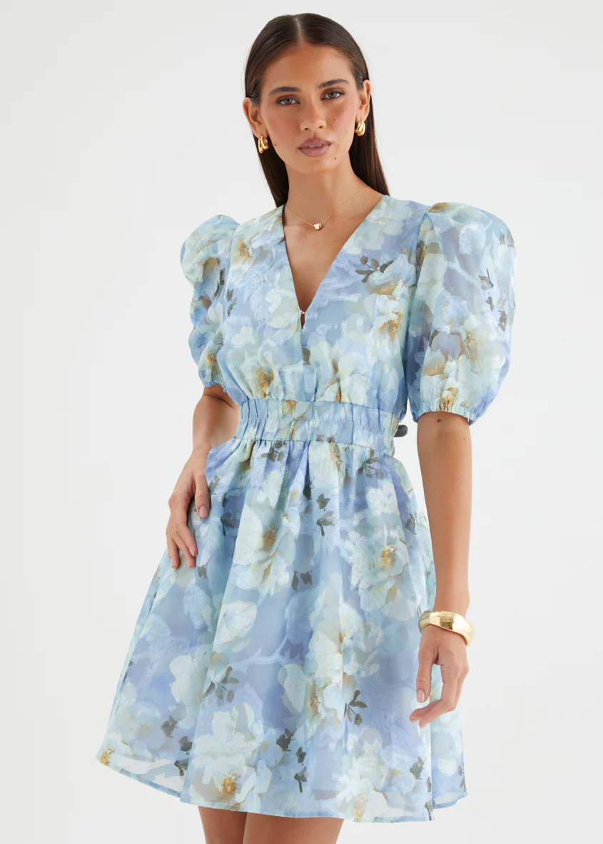 Meera Dress - Azure Petals - Image 10