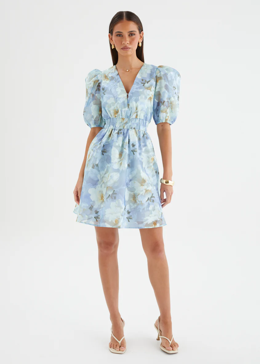 Meera Dress - Azure Petals - Image 11