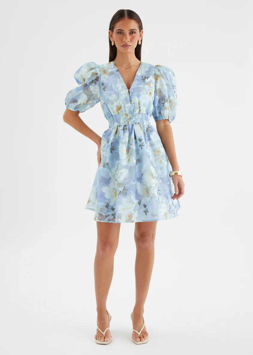 Meera Dress - Azure Petals - Image 12