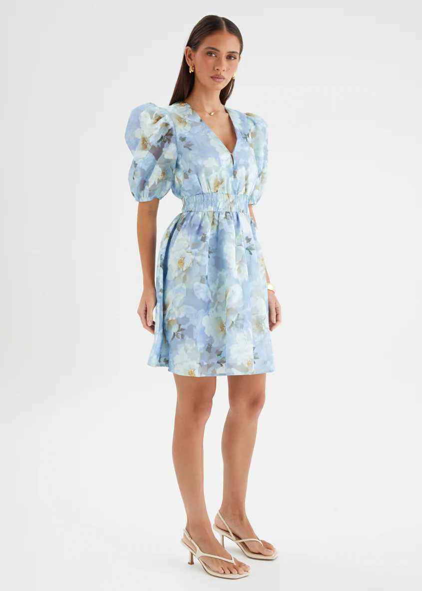Meera Dress - Azure Petals - Image 13