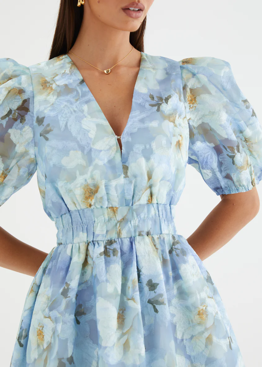 Meera Dress - Azure Petals - Image 15