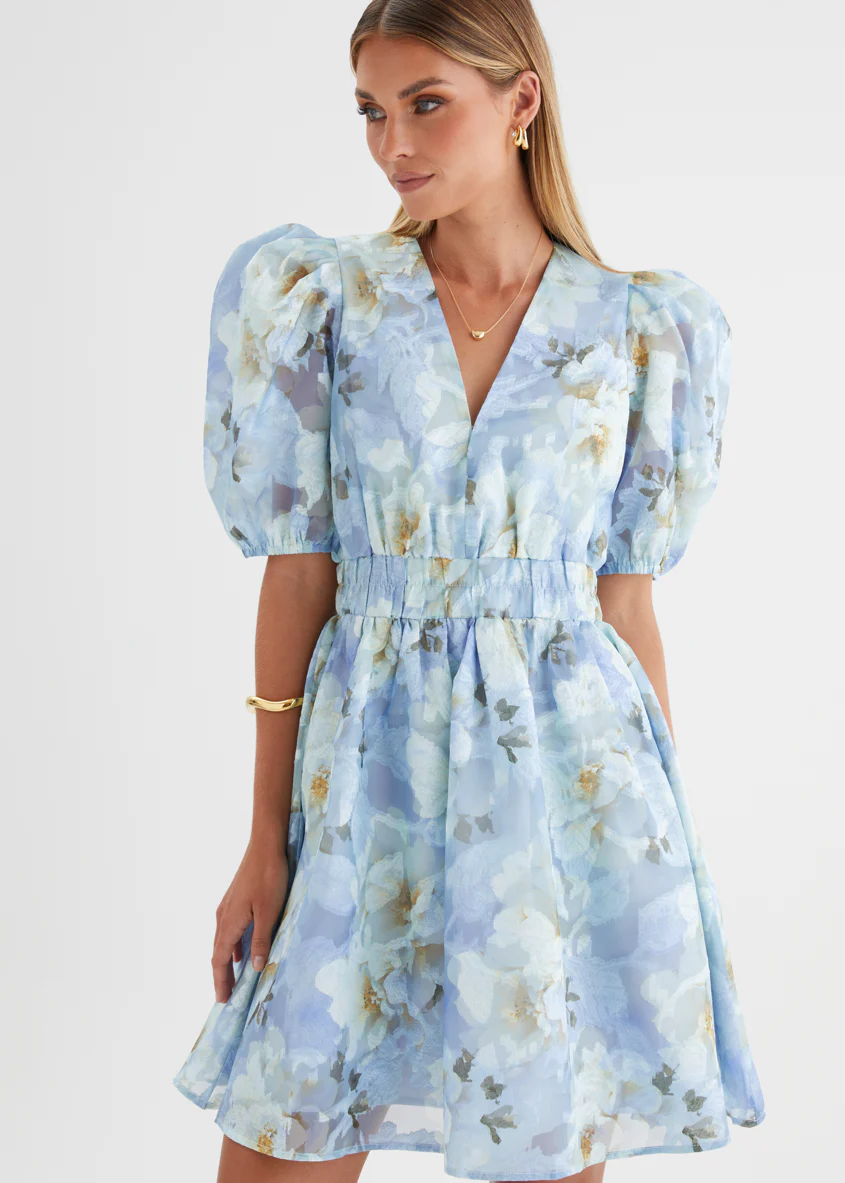 Meera Dress - Azure Petals - Image 16