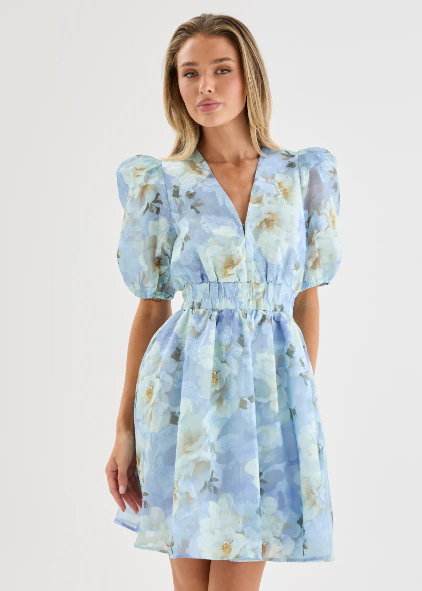 Meera Dress - Azure Petals - Image 3