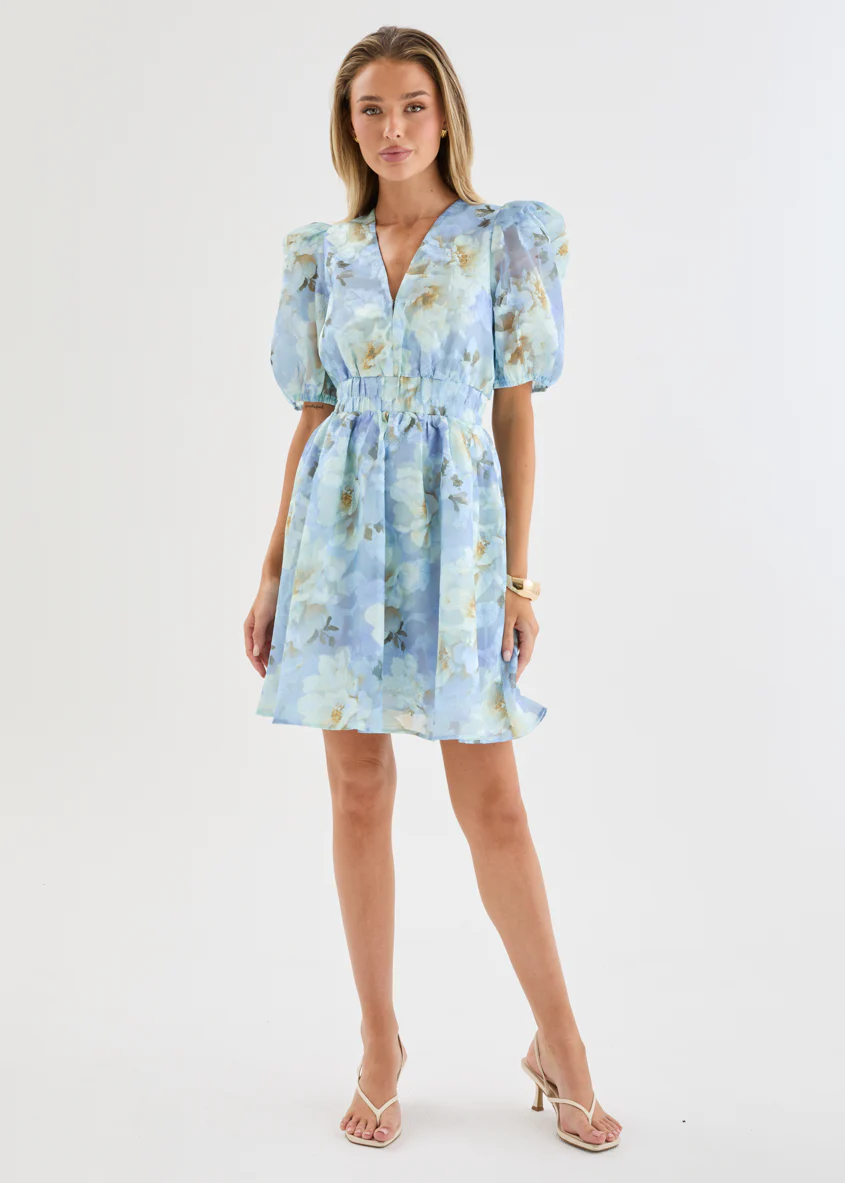 Meera Dress - Azure Petals - Image 4