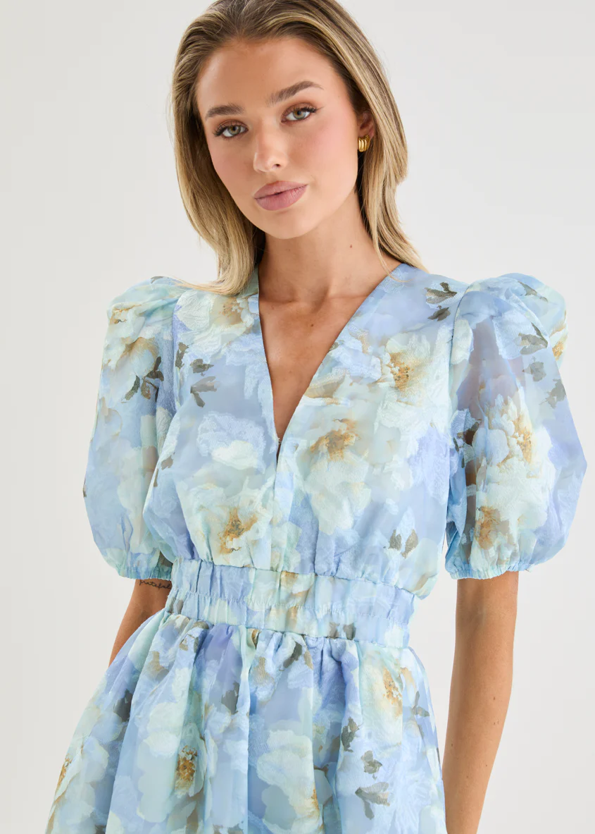 Meera Dress - Azure Petals - Image 5