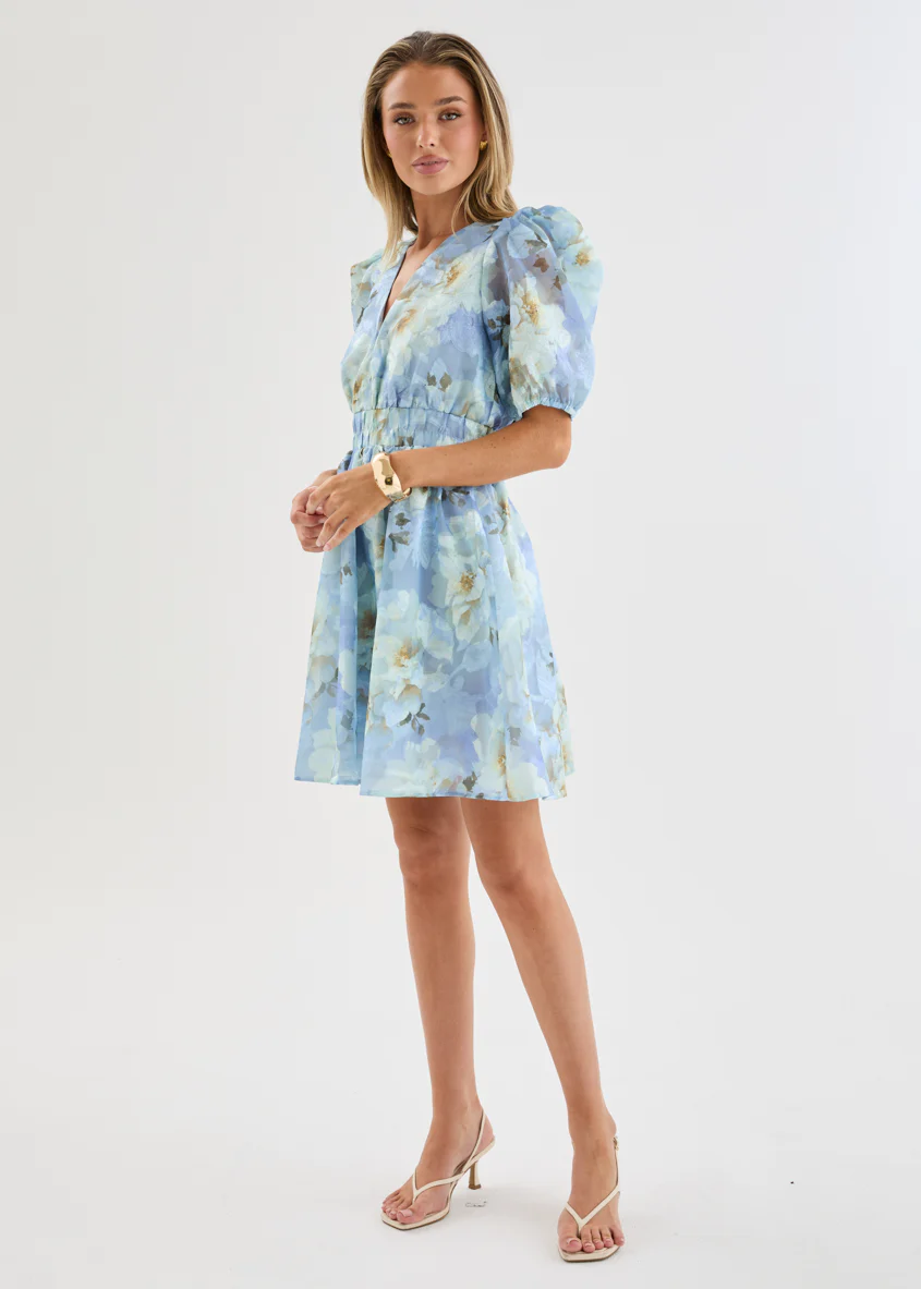 Meera Dress - Azure Petals - Image 6