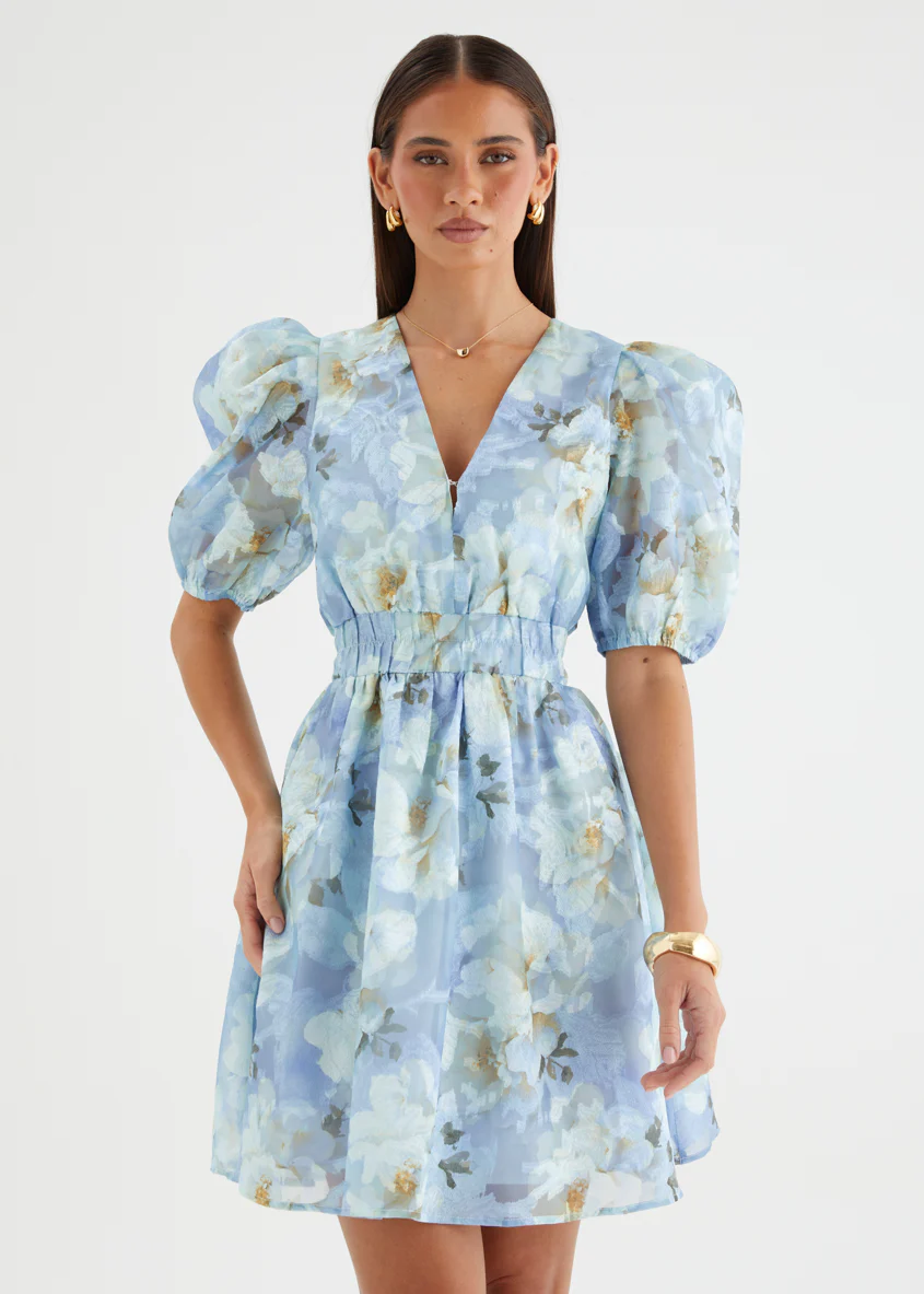Meera Dress - Azure Petals - Image 8