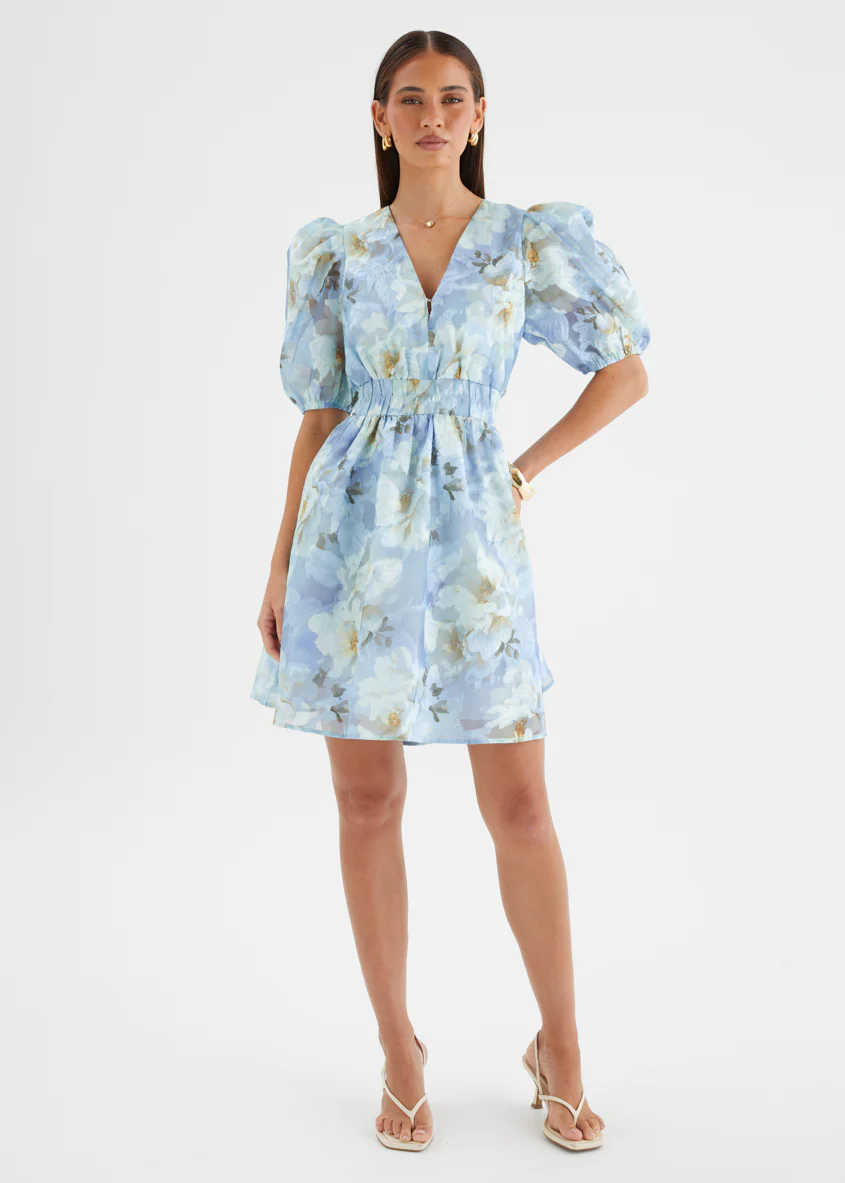 Meera Dress - Azure Petals - Image 9