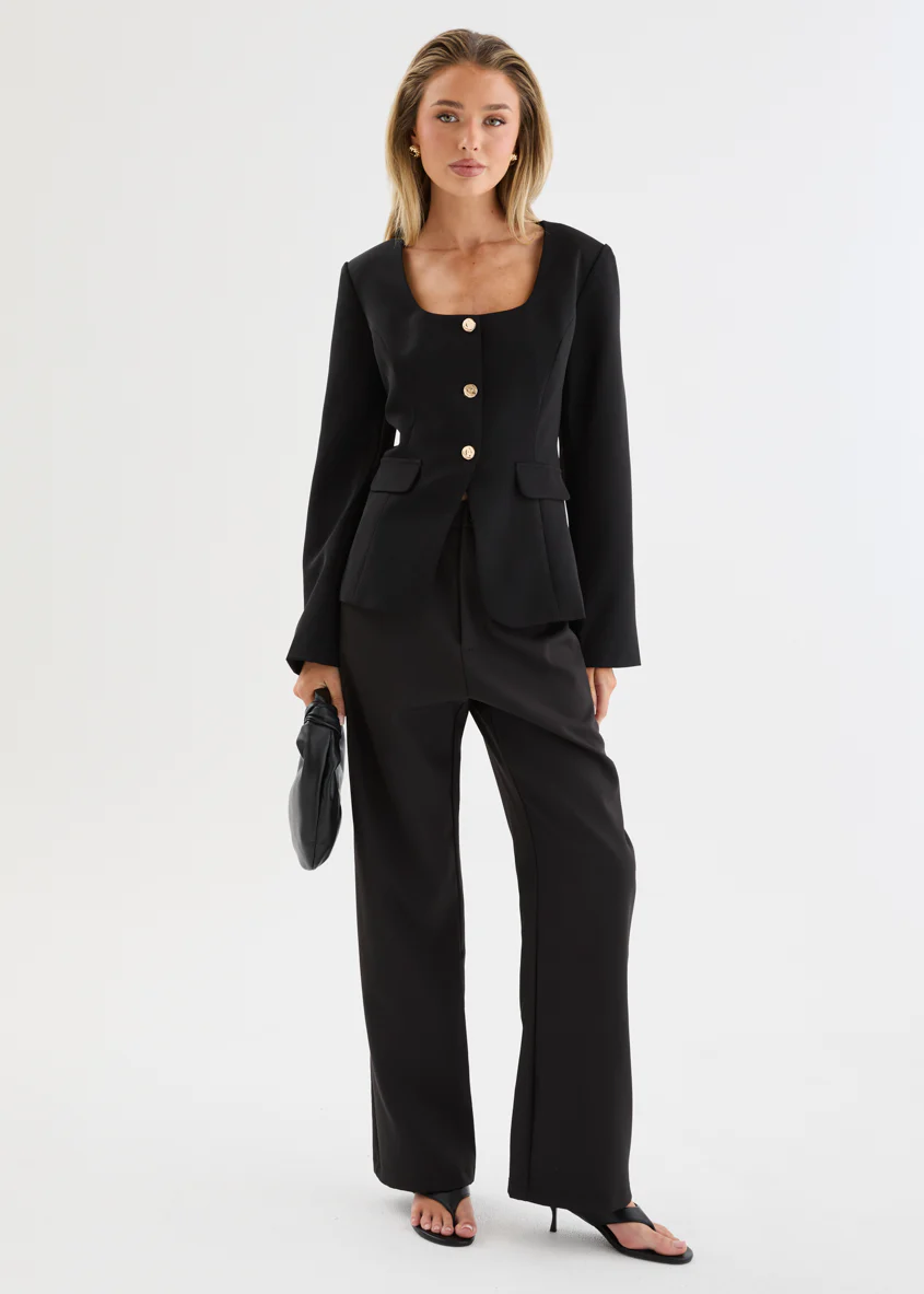 Melita Blazer - Black - Image 2
