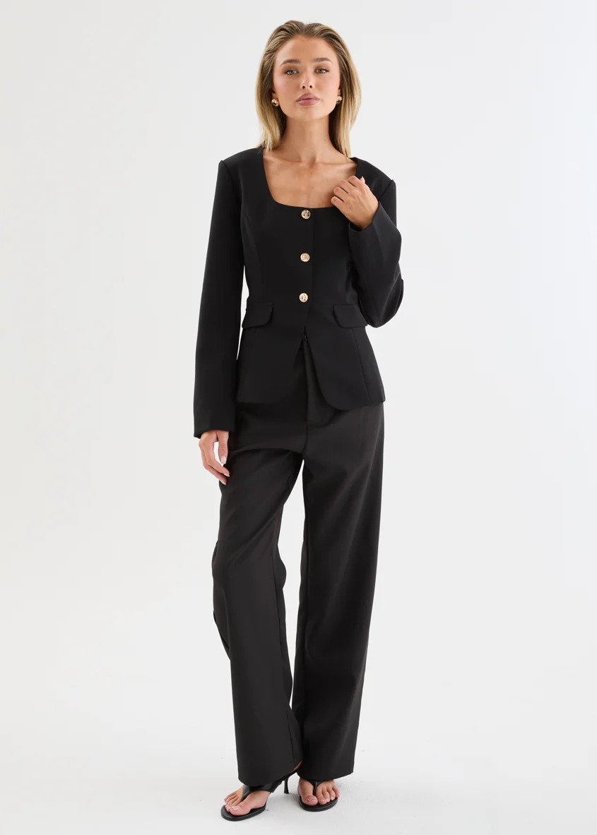 Melita Blazer - Black - Image 4