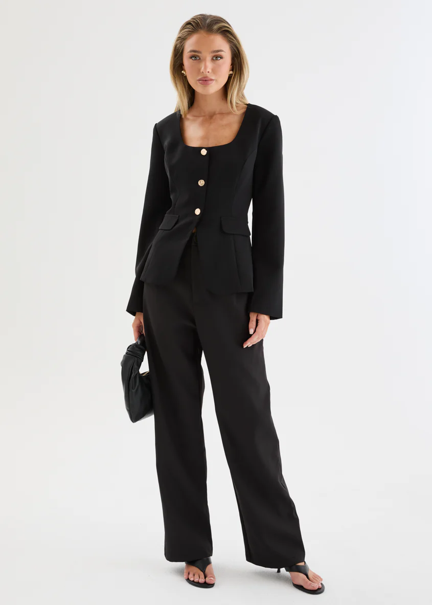 Melita Blazer - Black - Image 5