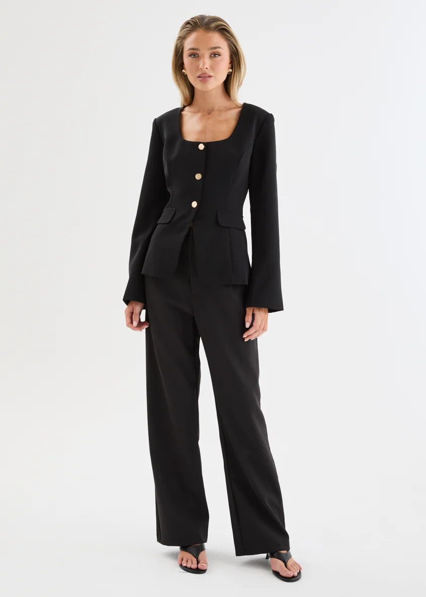 Melita Blazer - Black - Image 7