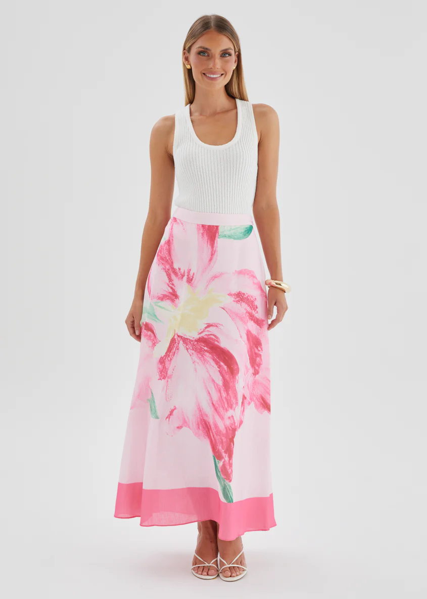 Melora Maxi Skirt - Pink Iris - Image 3