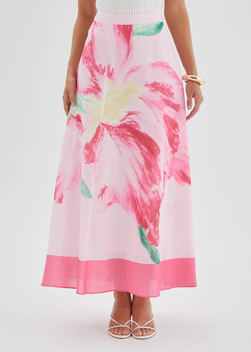 Melora Maxi Skirt - Pink Iris - Image 4