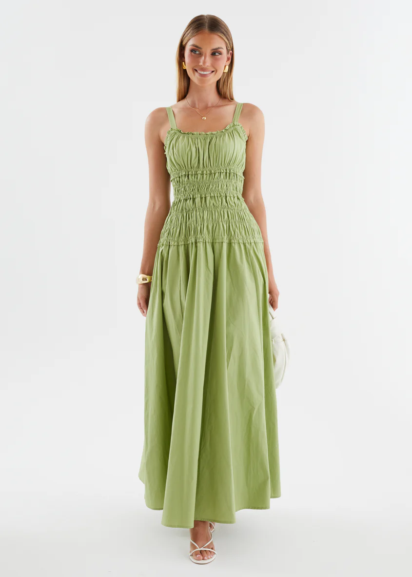 Melyssa Maxi Dress - Matcha - Image 4