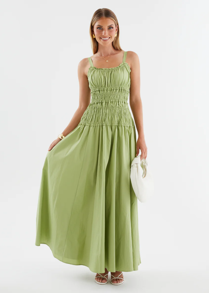 Melyssa Maxi Dress - Matcha - Image 5