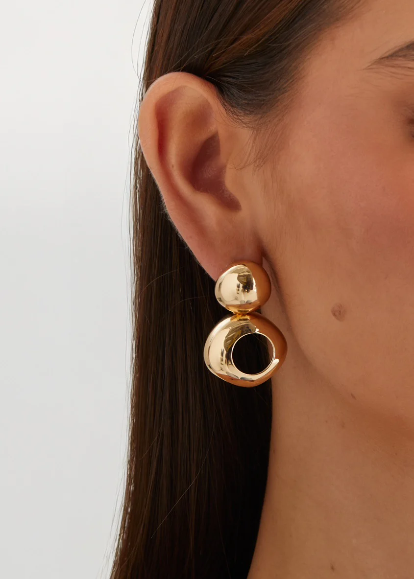Merete Earrings - Gold - Image 3