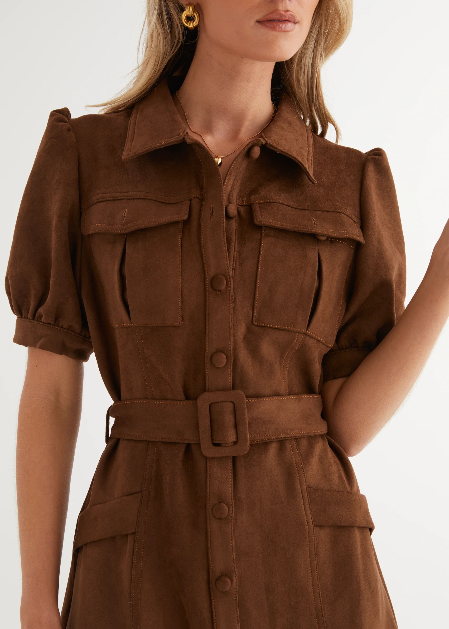 Middleton Dress - Tan - Image 5
