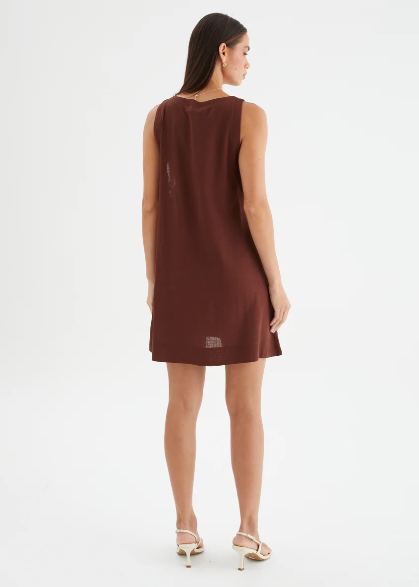 Mikayla Dress - Chocolate - Image 6