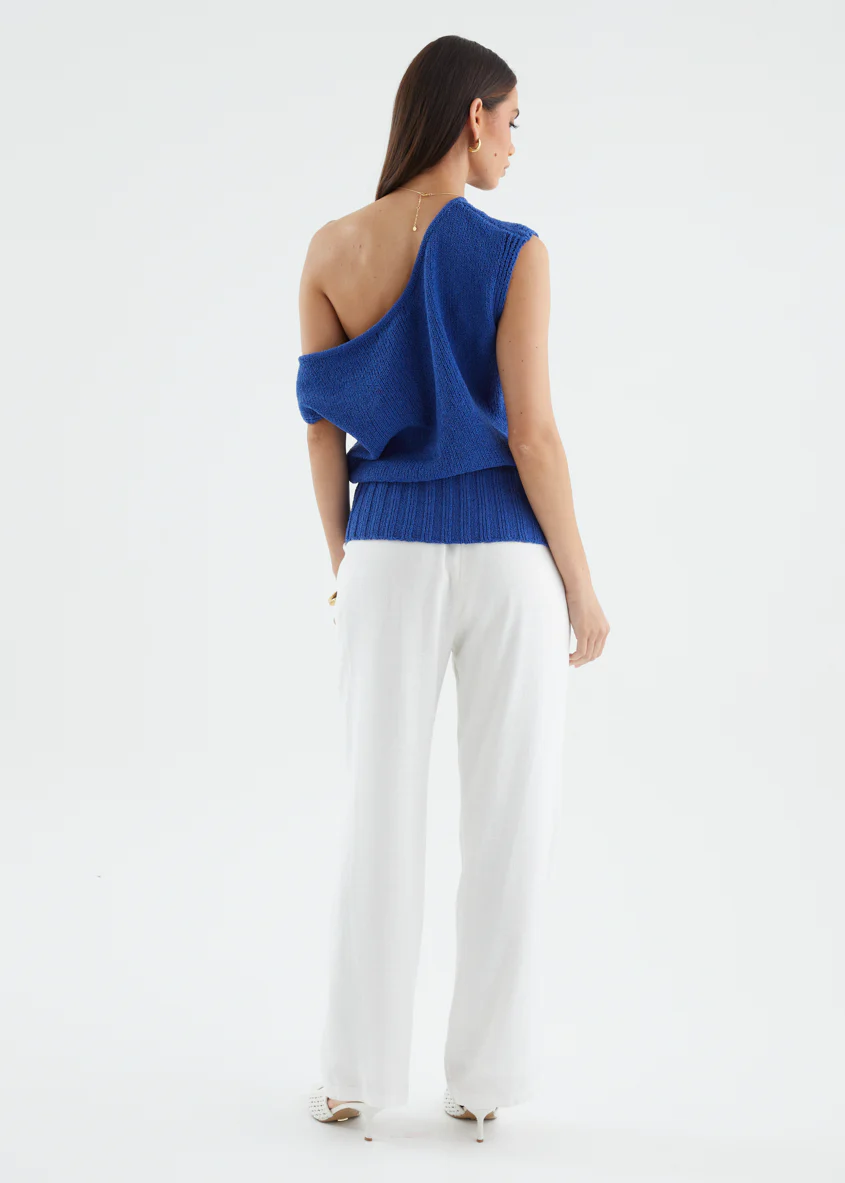 Milana Drop Shoulder Top - Cobalt - Image 8