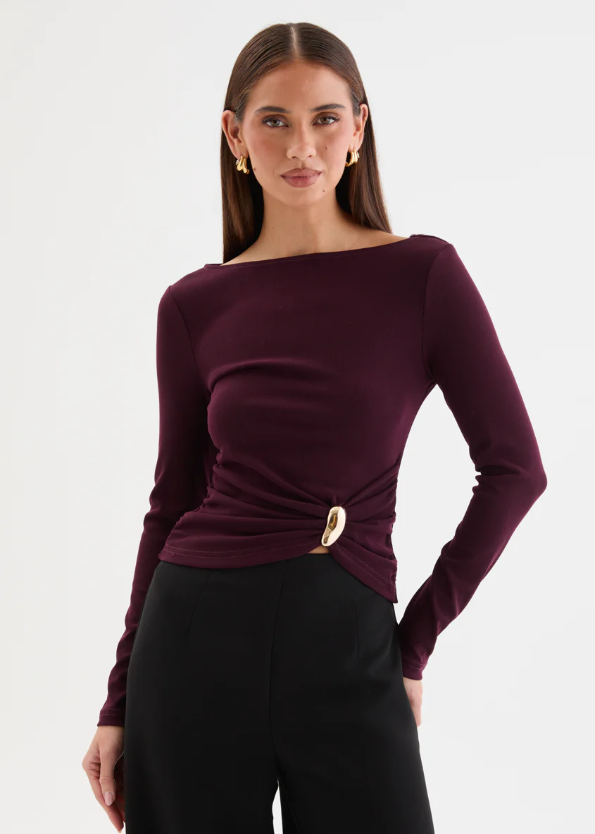 Milaniah Top - Plum