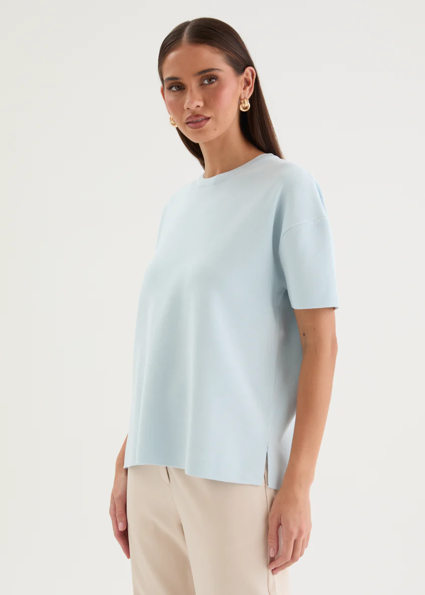 Milanna Knit Top - Blue - Image 3