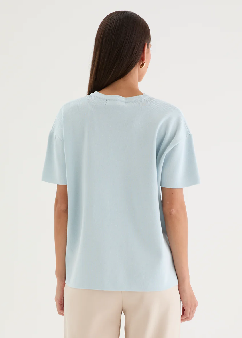 Milanna Knit Top - Blue - Image 5