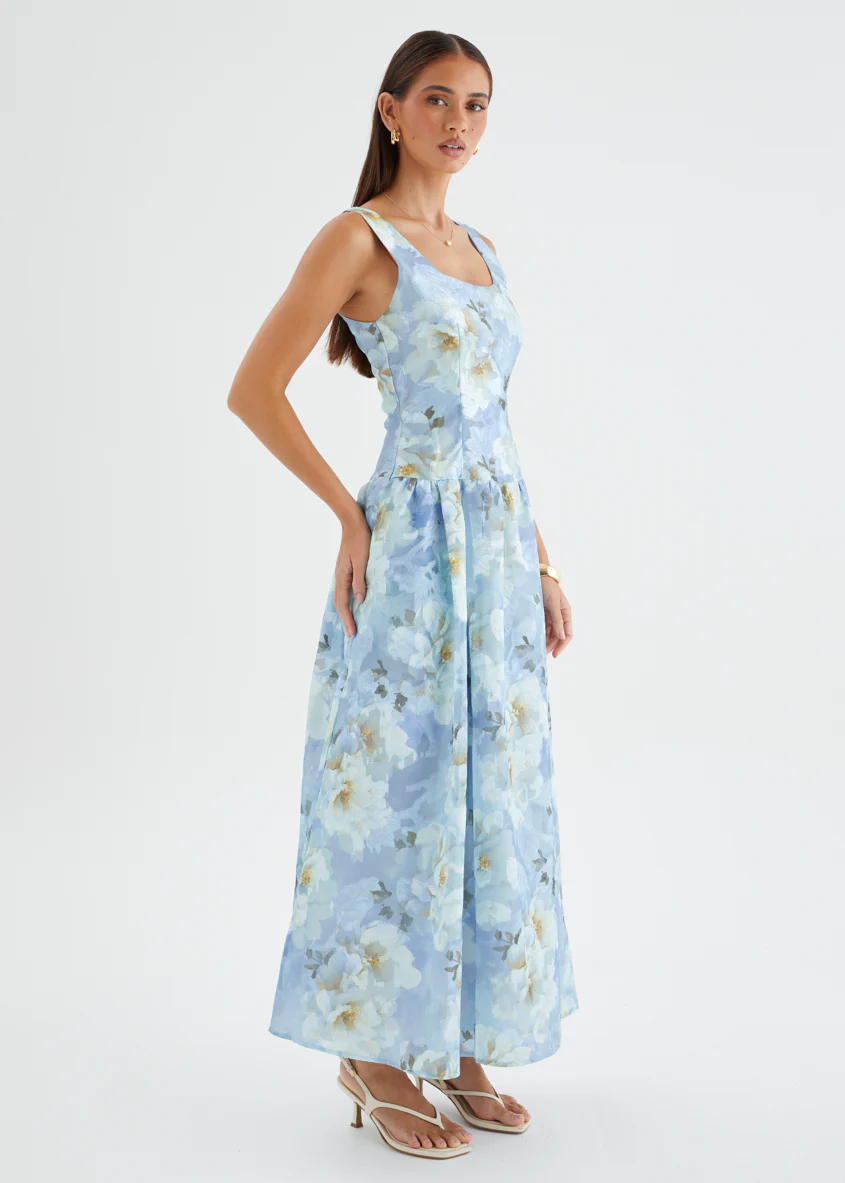 Milly Maxi Dress - Azure Petals - Image 13