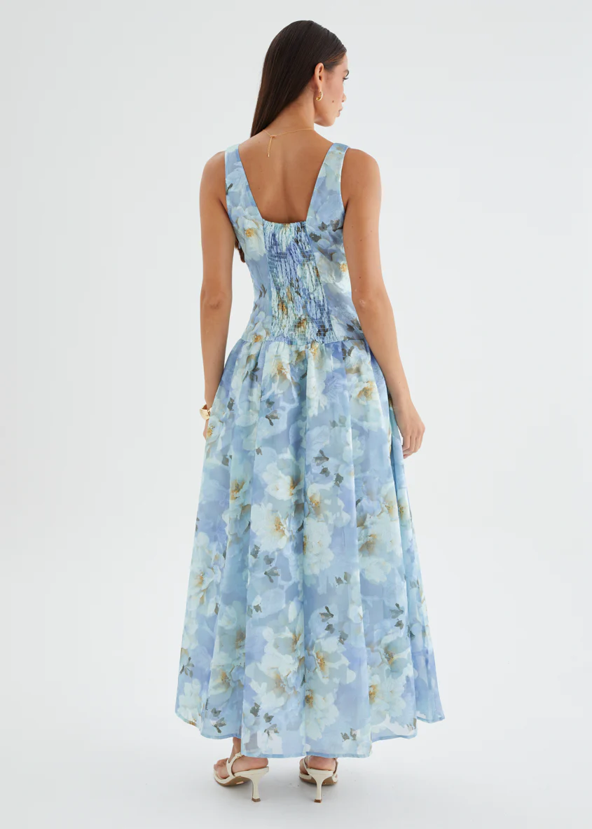 Milly Maxi Dress - Azure Petals - Image 14