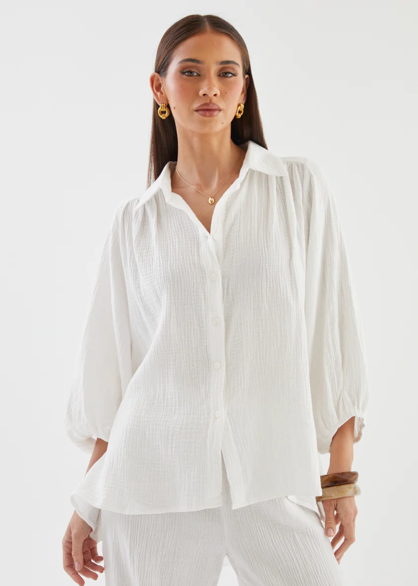 Monty Shirt - Off White - Image 5