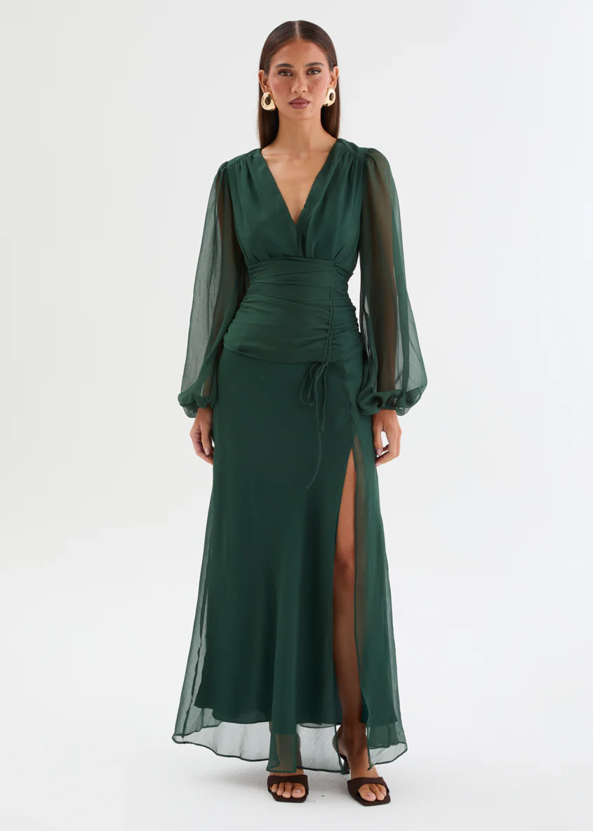 Moonstruck Maxi Dress - Forest Green