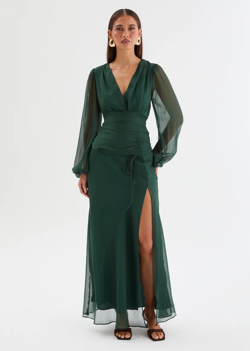 Moonstruck Maxi Dress - Forest Green - Image 3