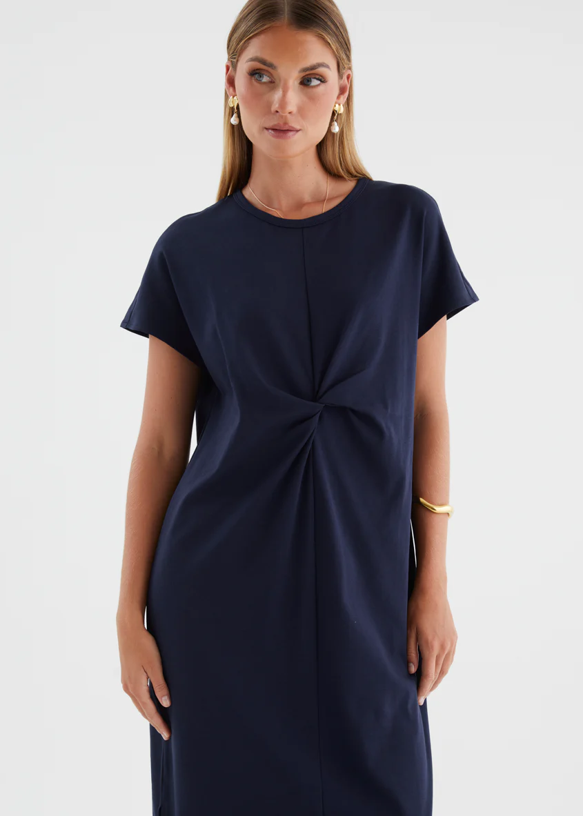 Nakieta Midi Dress - Navy - Image 2
