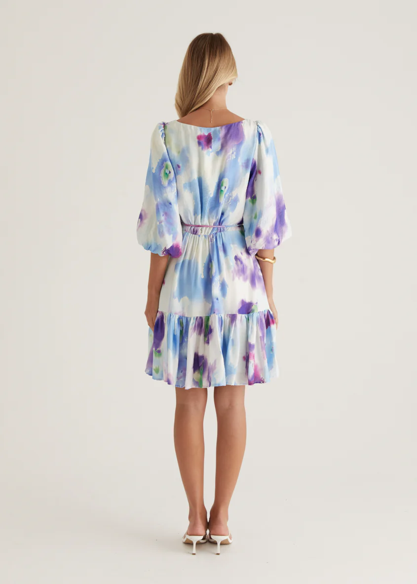 Namisha Dress - Violet Watercolour - Image 16