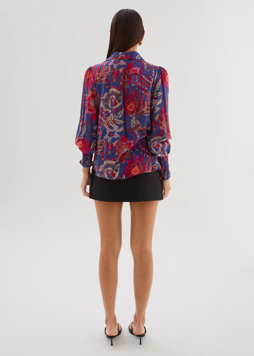 Natarsha Blouse - Blue Native - Image 8