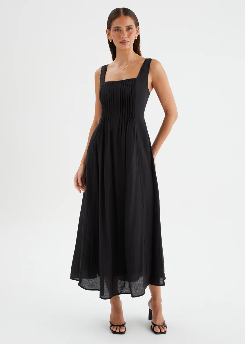 Neishia Midi Dress - Black - Image 2