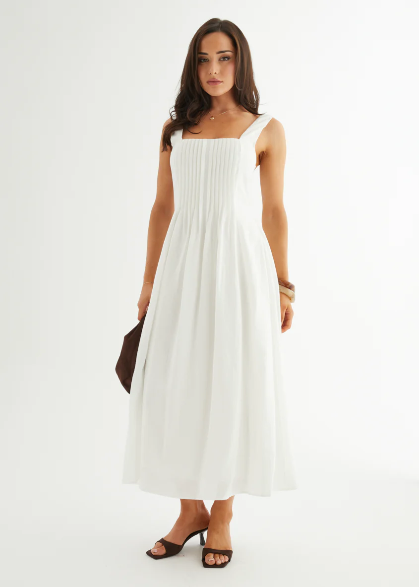 Neishia Midi Dress - Off White - Image 2