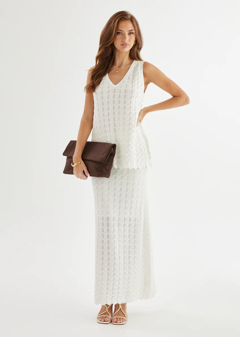 Nerida Knit Top - Off White - Image 4