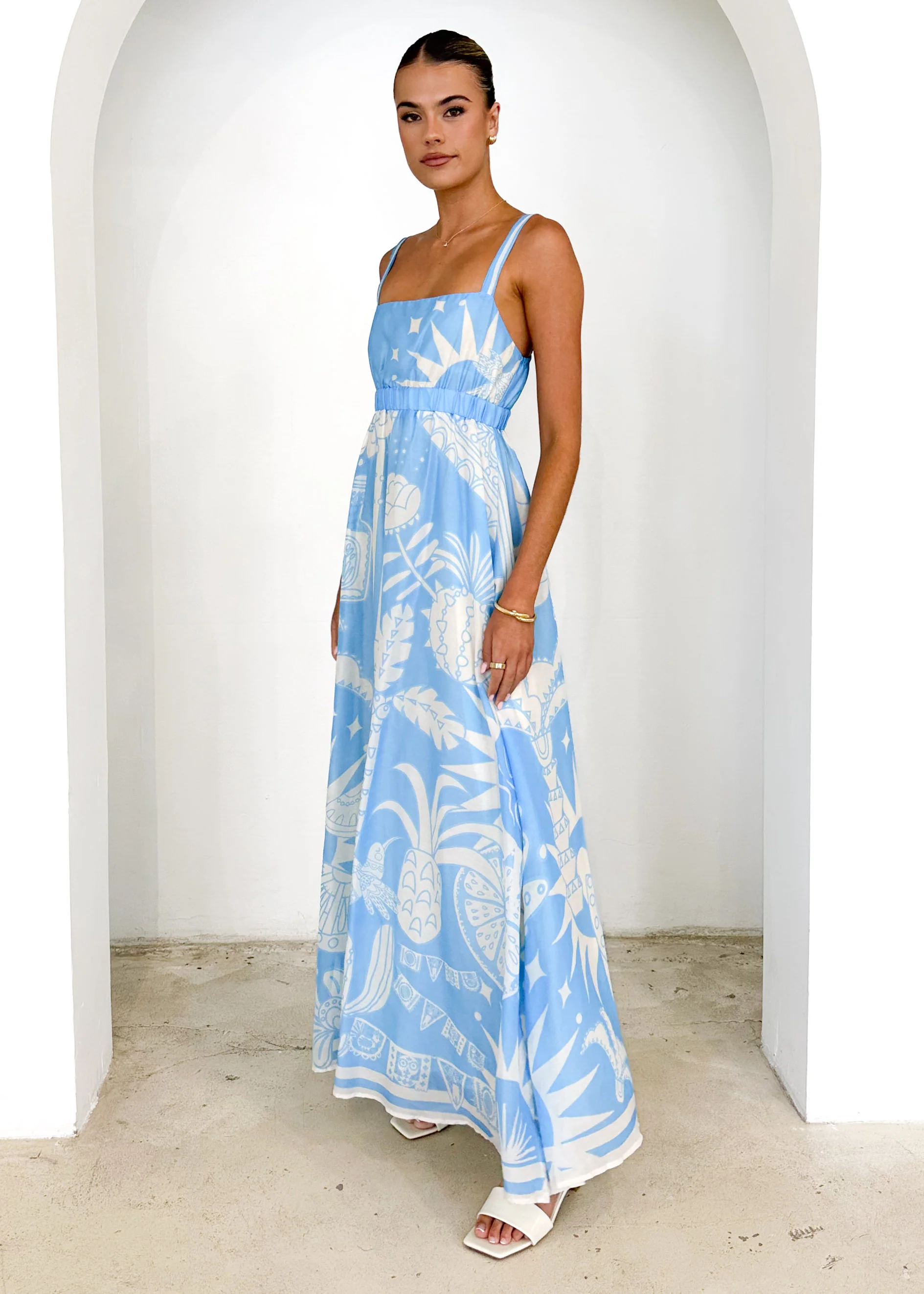 Nerina Maxi Dress - Blue Cabos - Image 4