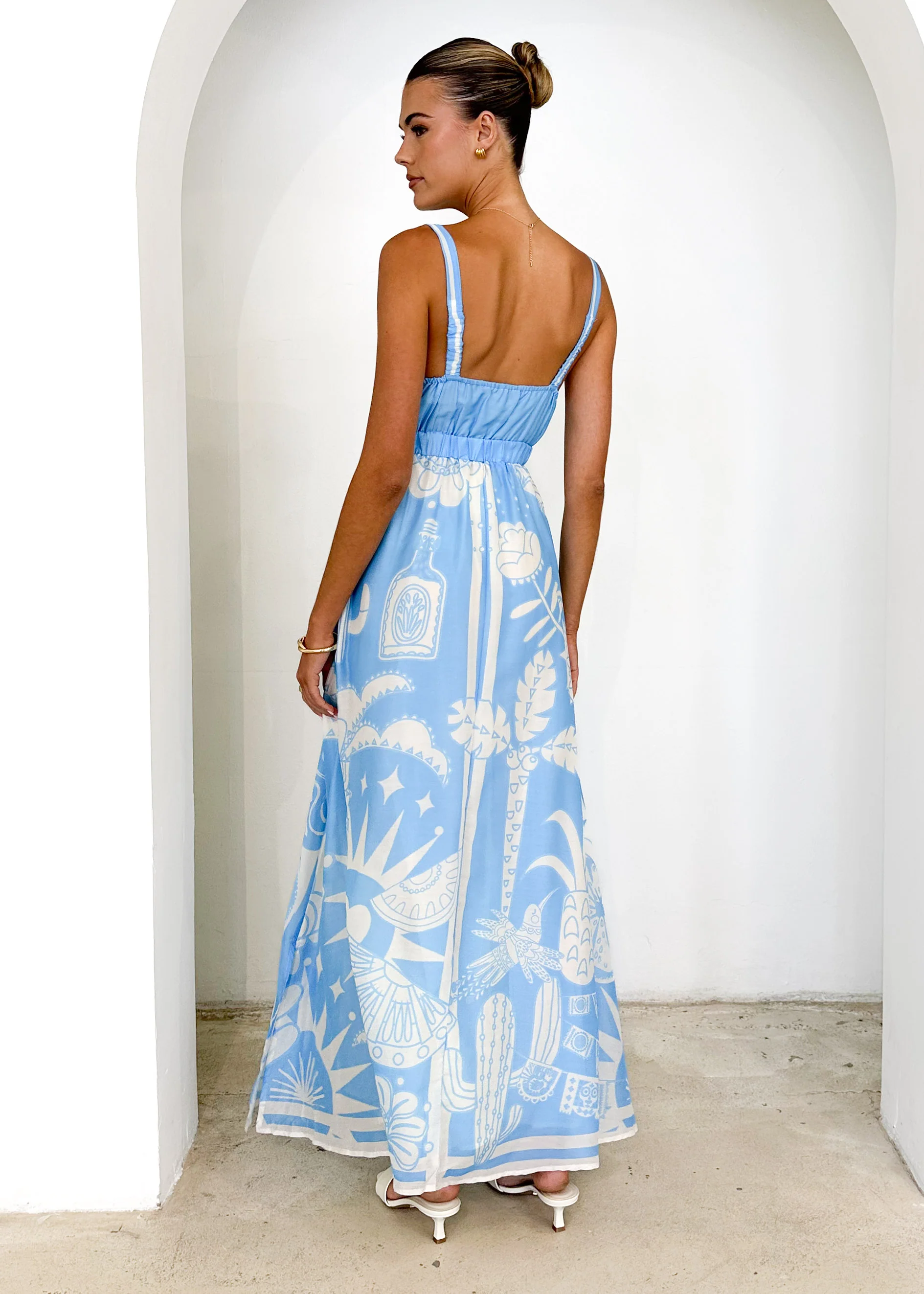 Nerina Maxi Dress - Blue Cabos - Image 5