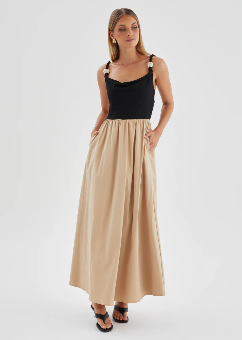 Nessina Maxi Dress - Beige Splice - Image 2