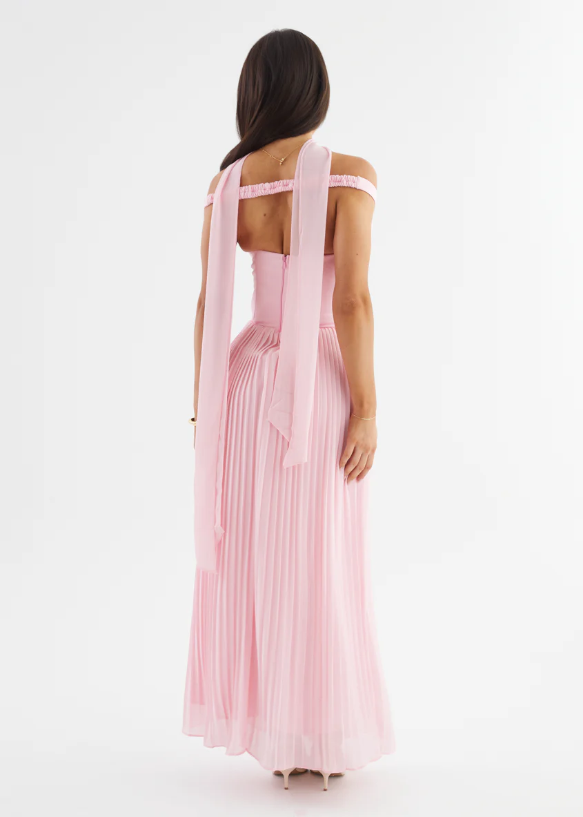 Niah Off Shoulder Maxi Dress - Pink - Image 10